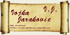 Vojka Jaraković vizit kartica